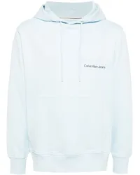 Calvin Klein Hoodie mit Logo-Print Blau