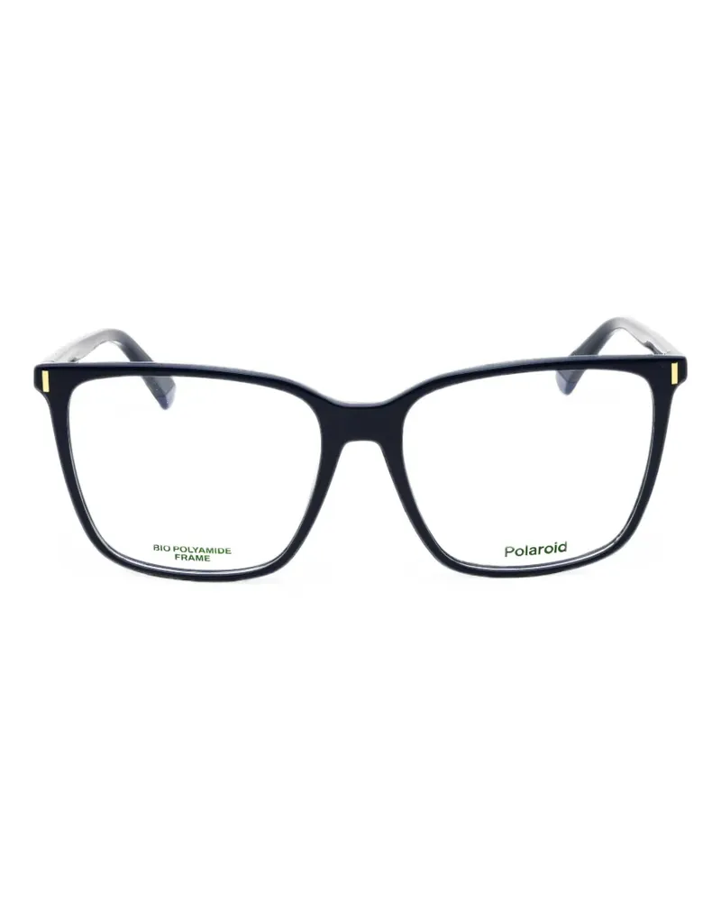 Polaroid rectangle-frame glasses - Blau Blau