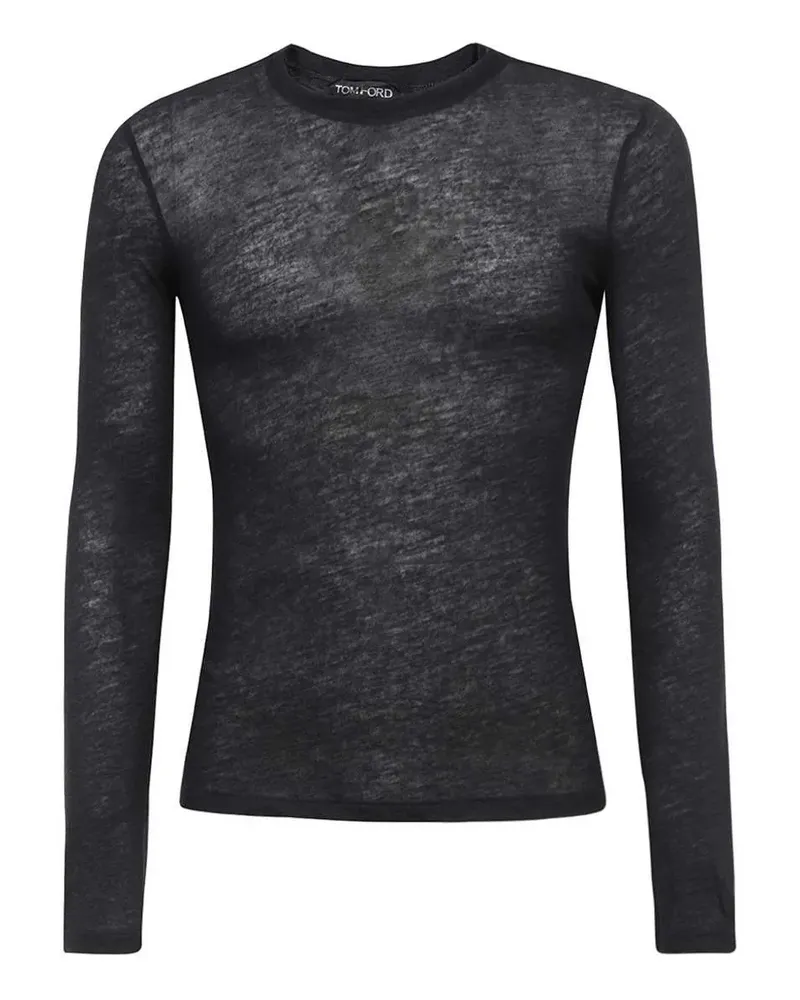 Tom Ford Kaschmirpullover mit Rundhalsausschnitt - Schwarz Schwarz