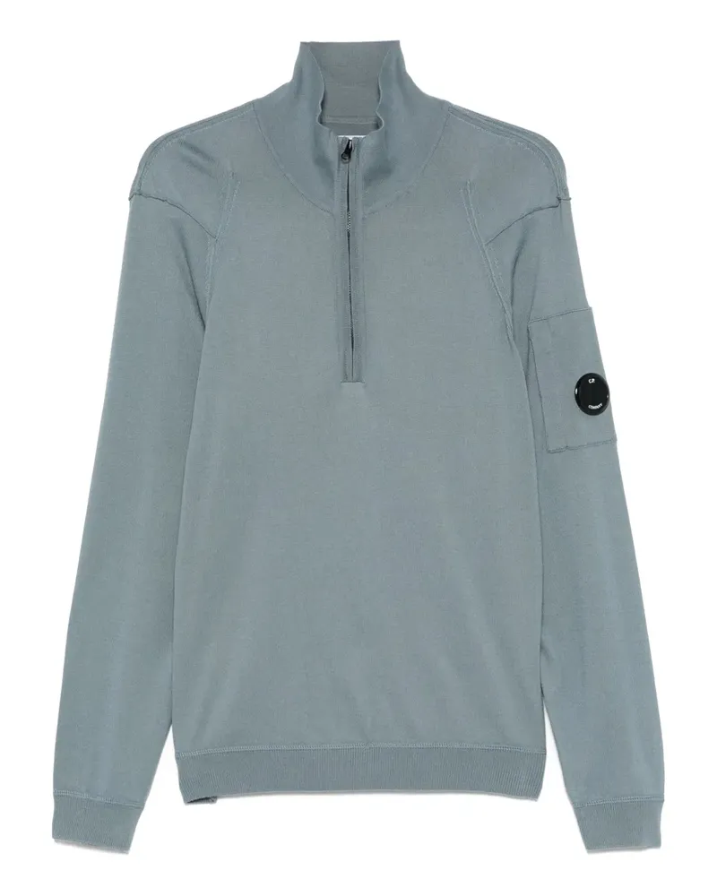 C.P. Company Pullover mit Lens-Detail - Blau Blau