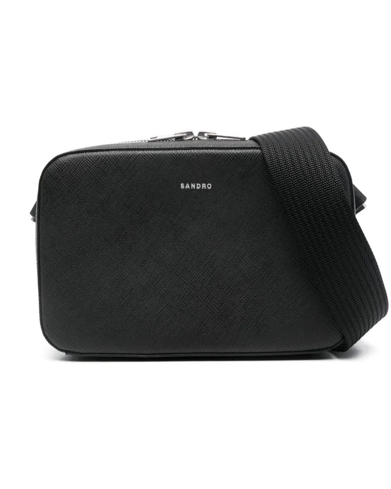 Sandro Kuriertasche mit Logo-Prägung - Schwarz Schwarz