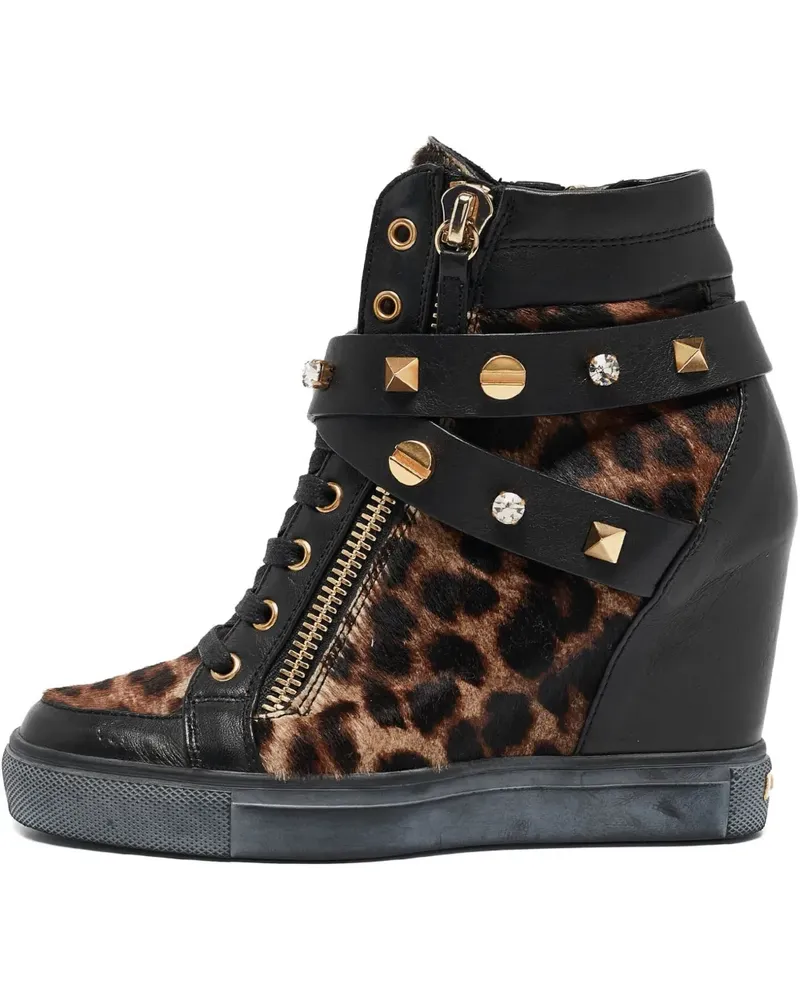 Le Silla Sneakers mit Leoparden-Print - Braun Braun
