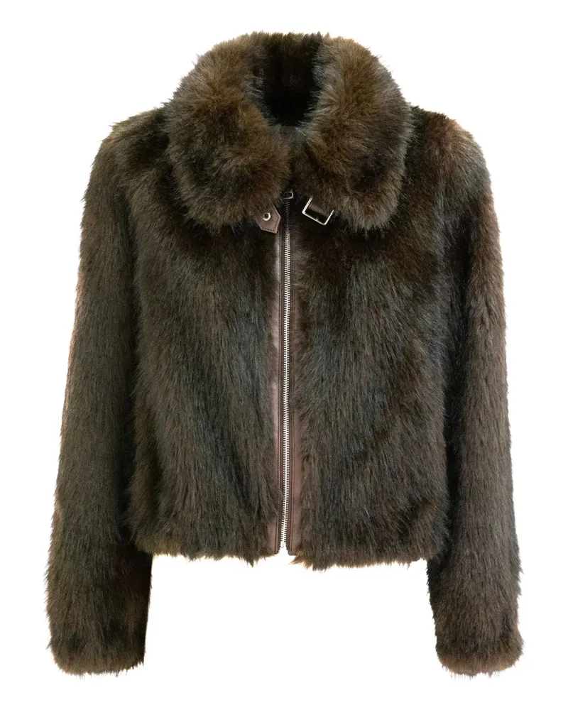 Bully Jacke aus Faux Fur - Braun Braun