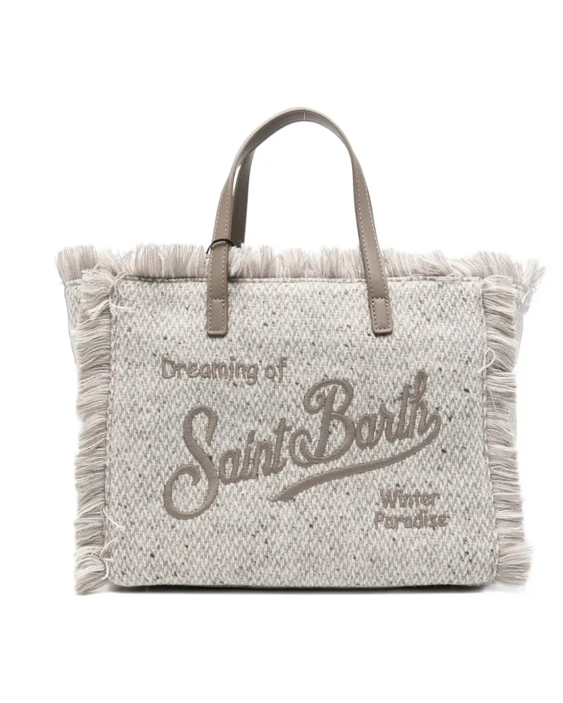 MC2 Saint Barth Colette Tote Bag mit Fransen - Grau Grau