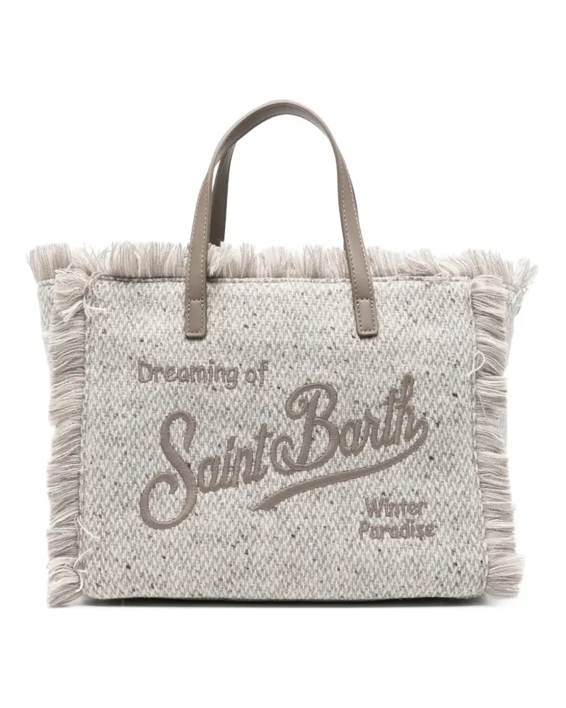 MC2 Saint Barth Colette Tote Bag mit Fransen - Grau Grau