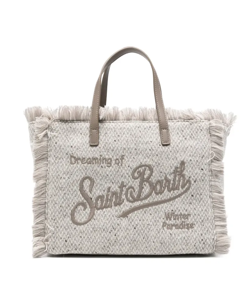 MC2 Saint Barth Colette Tote Bag mit Fransen - Grau Grau