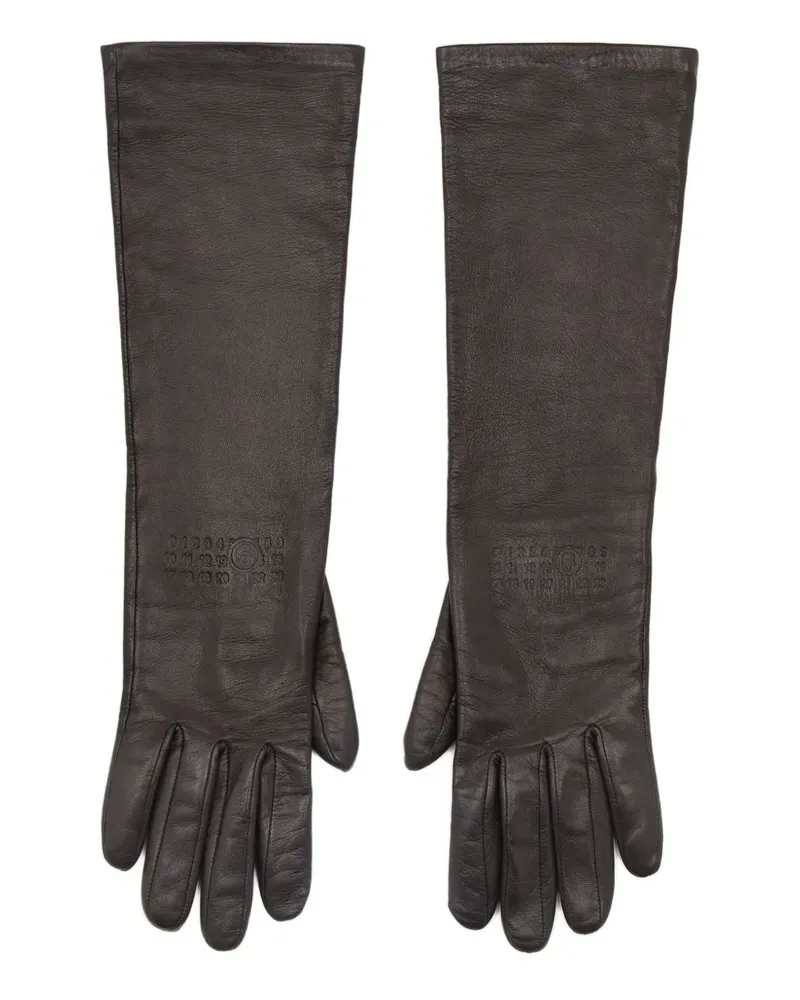 Maison Margiela Handschuhe aus Leder - Braun Braun