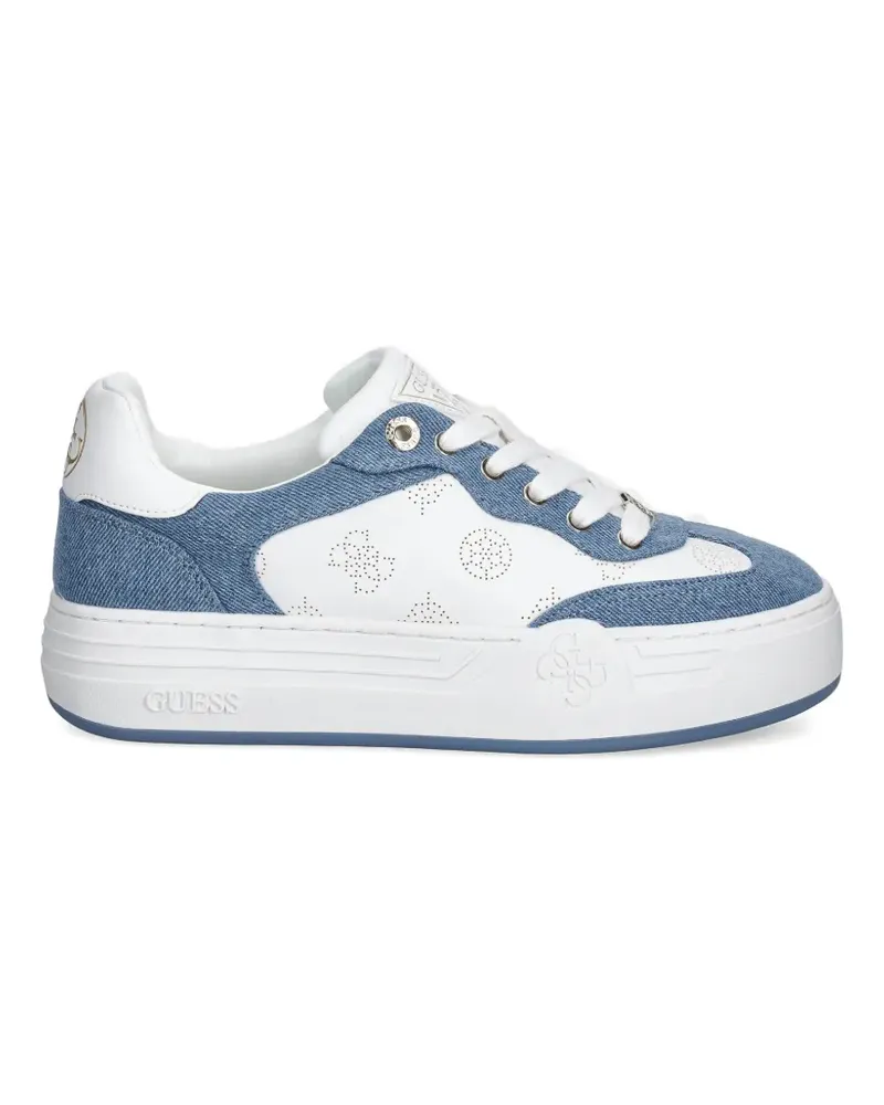 Guess Perforierte Swole Sneakers - Weiß Weiß