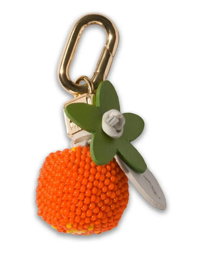 Miu Miu leather, beads, and metal micro trick - Orange Orange