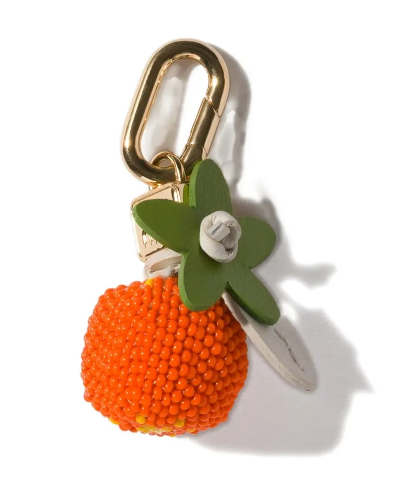 Miu Miu leather, beads, and metal micro trick - Orange Orange