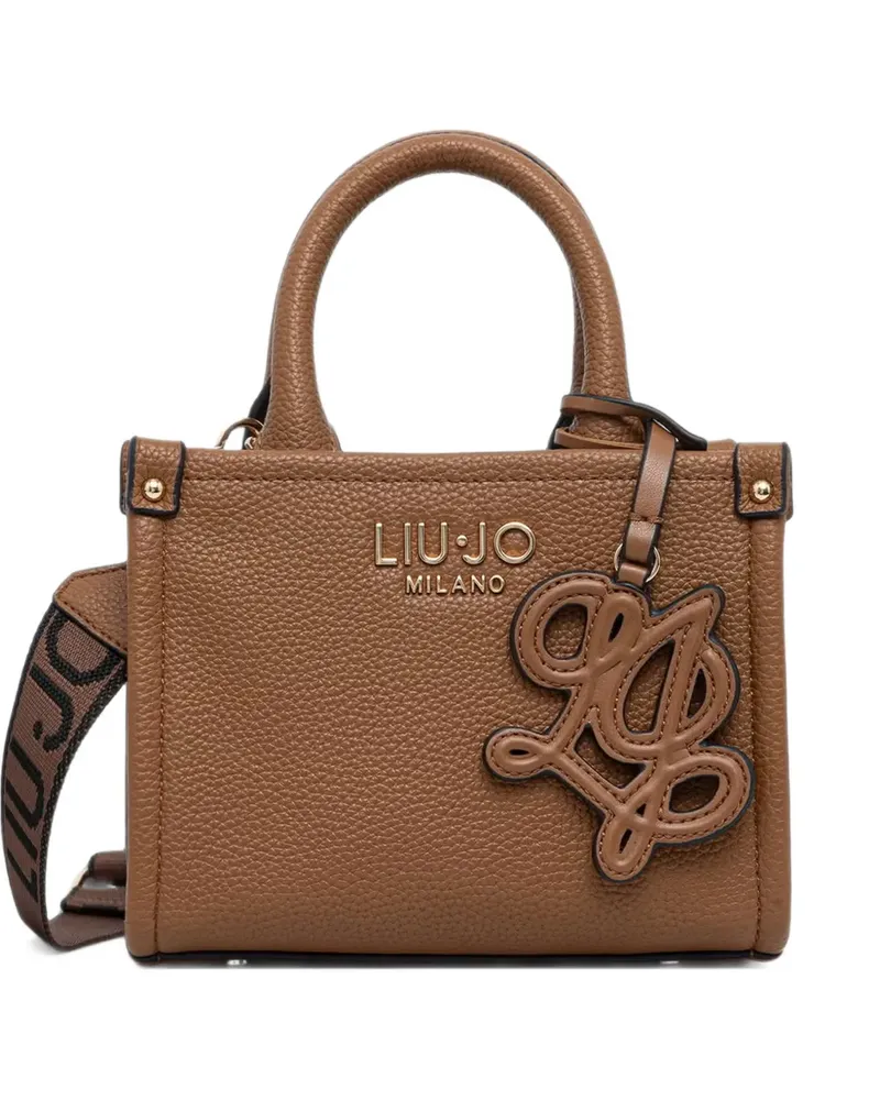 Liu Jo mini bag with jacquard shoulder strap - Braun Braun
