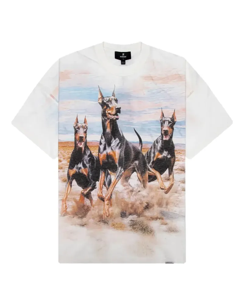 REPRESENT T-Shirt mit Dobermann-Print - Nude Nude
