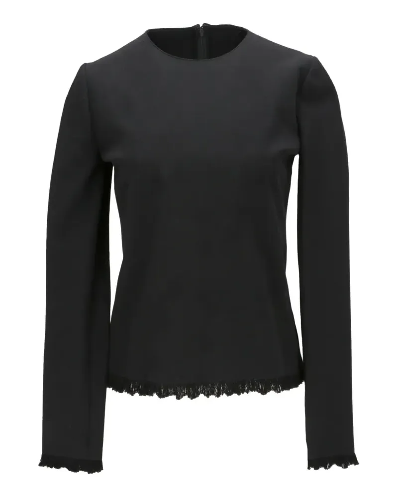 Tom Ford fringed long-sleeve blouse - Schwarz Schwarz