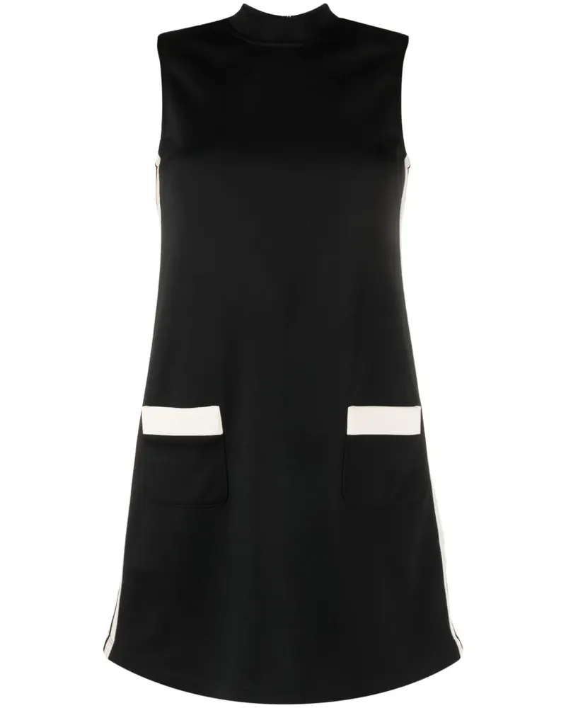 Palm Angels Kleid mit Streifen - Schwarz Schwarz