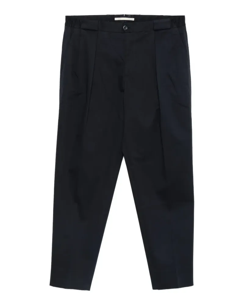 Briglia 1949 Tapered-Hose mit Bundfalten - Blau Blau