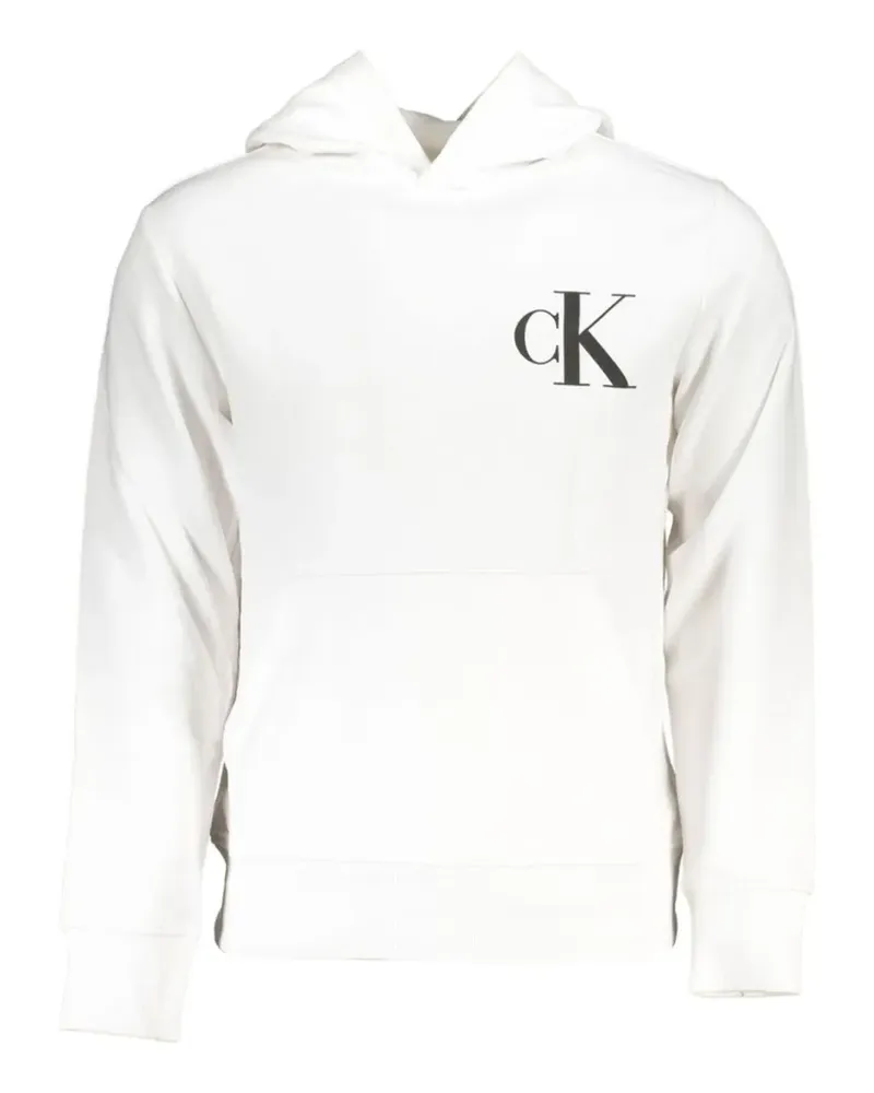 Calvin Klein logo-print hoodie - Weiß Weiß