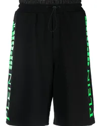 Philipp Plein Joggingshorts mit Logo-Print Schwarz