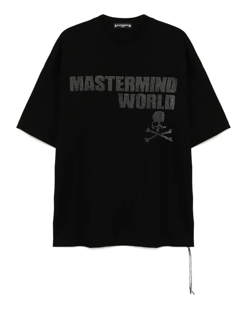Mastermind World T-Shirt mit Logo-Print - Schwarz Schwarz