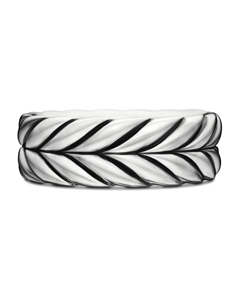 David Yurman Chevron Ring aus Sterlingsilber 5mm Silber