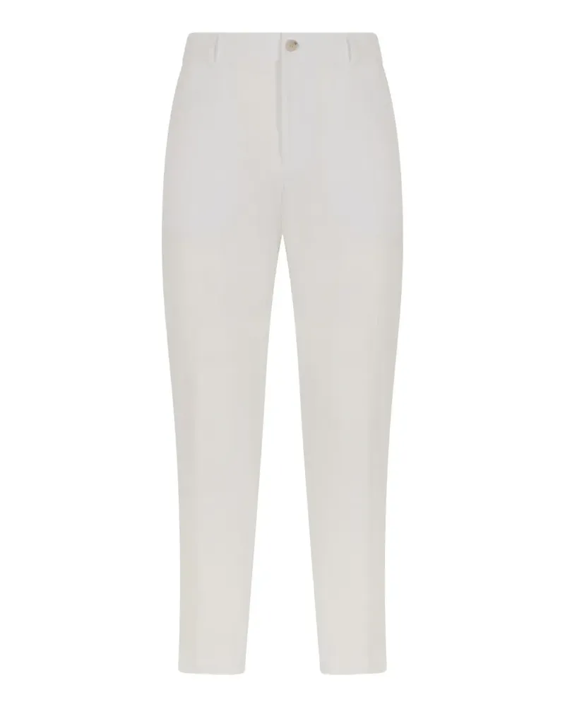 HUGO BOSS seersucker-textured trousers - Weiß Weiß