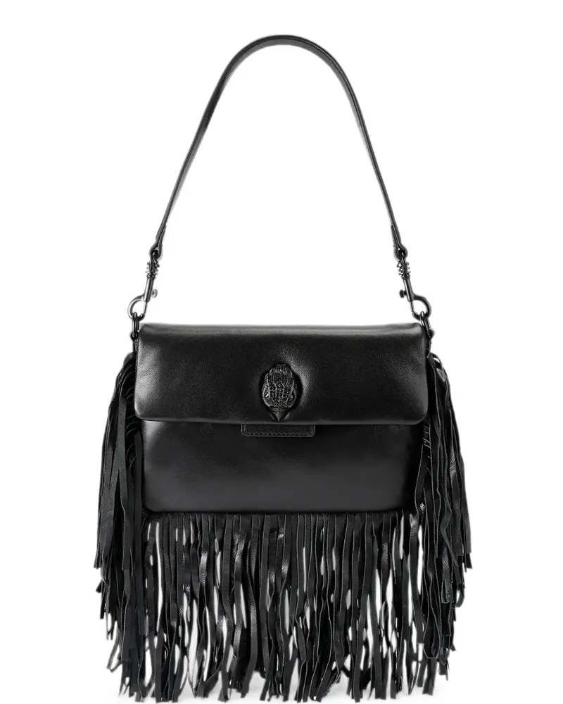 Kurt Geiger Oxford-Schultertasche mit Fransen - Schwarz Schwarz