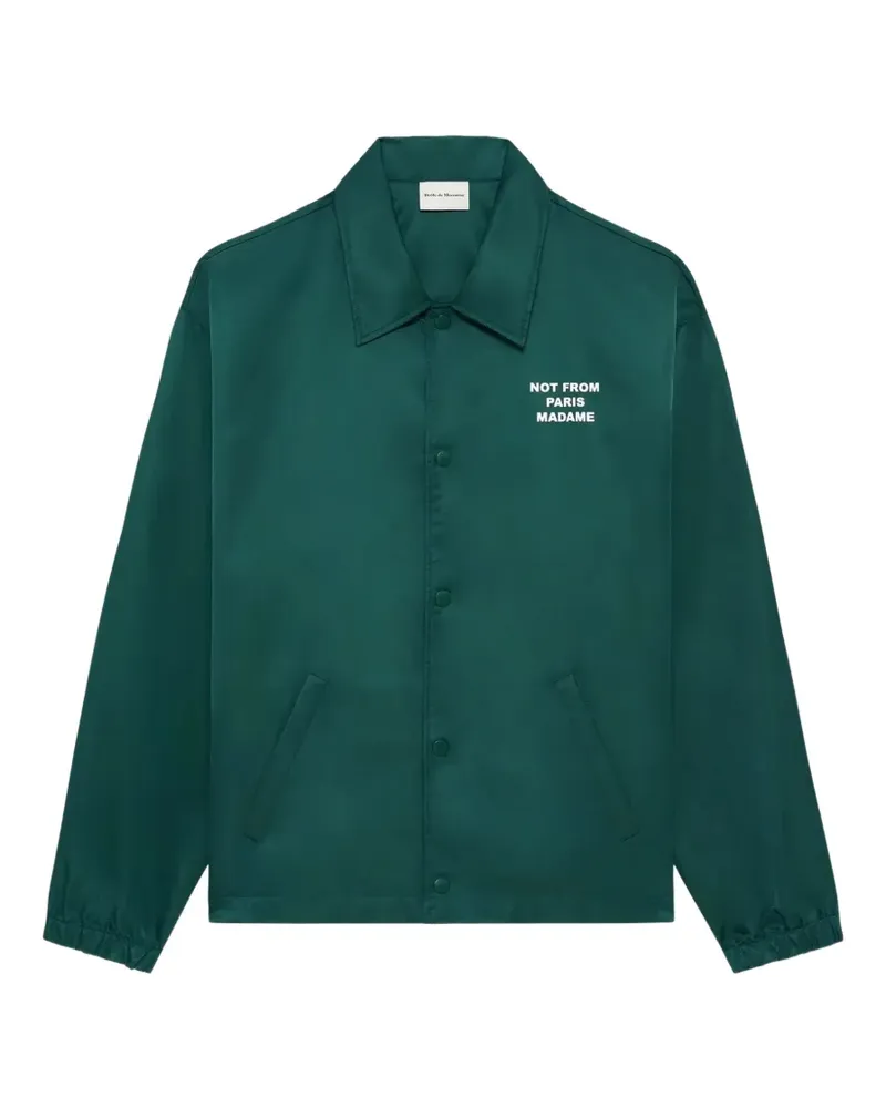 Drôle de Monsieur Jacke mit Slogan-Print - Grün Grün