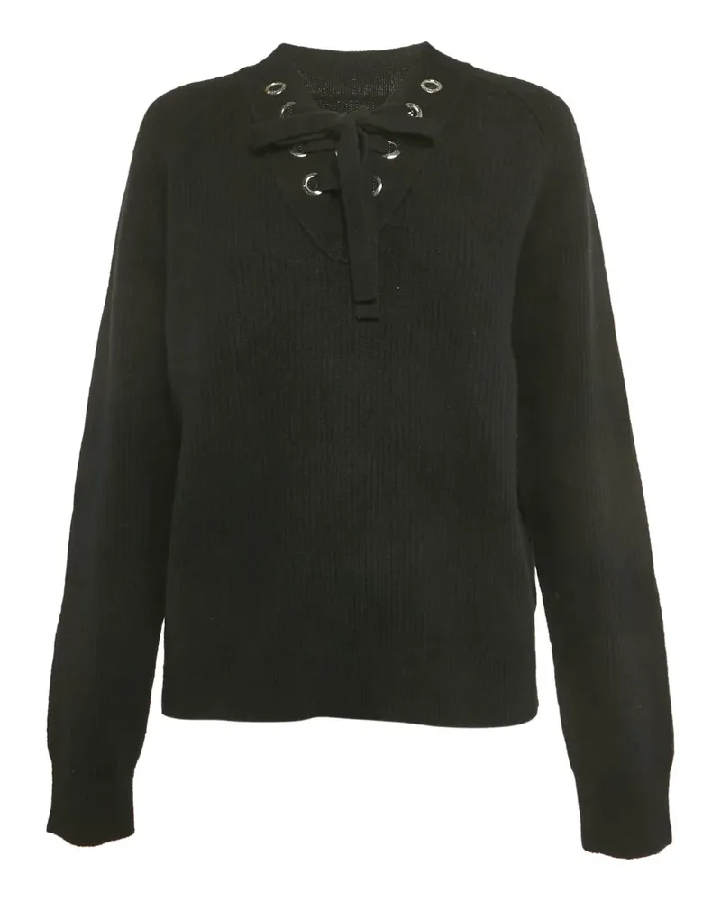 Zadig & Voltaire lace-up sweatshirt - Schwarz Schwarz