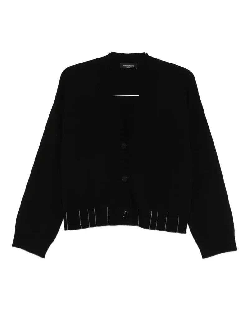 Fabiana Filippi V-neck cardigan - Schwarz Schwarz