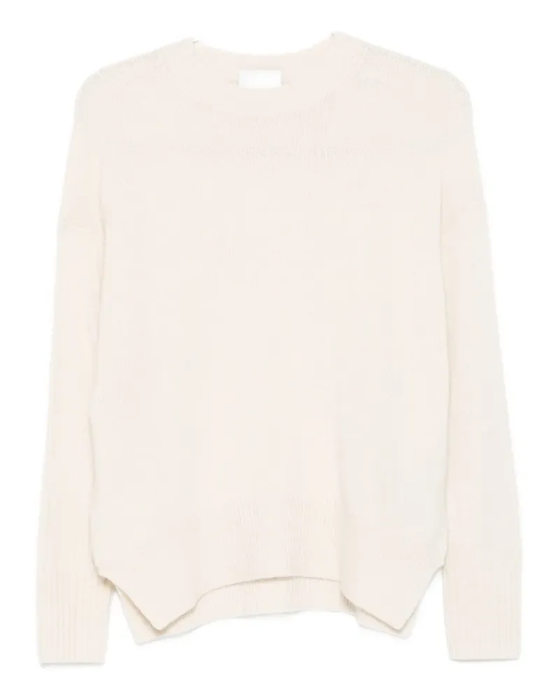 ALLUDE Kaschmirpullover mit Rundhalsausschnitt - Nude Nude