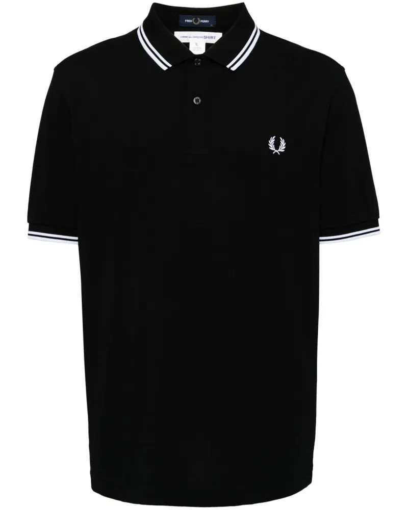 Comme des Garçons Poloshirt mit Logo-Stickerei - Schwarz Schwarz
