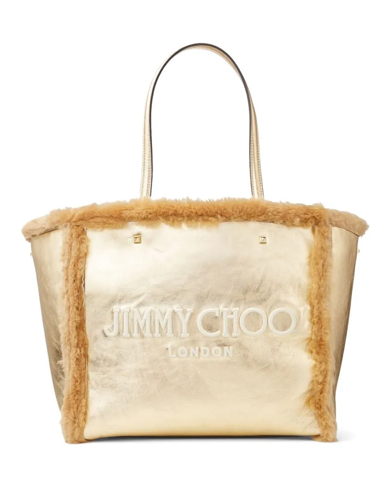 Jimmy Choo Shopper mit Shearling - Gold Gold