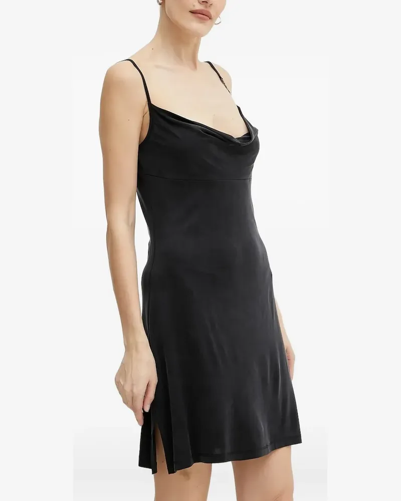 Versace Jeans Kleid mit drapiertem Ausschnitt - Schwarz Schwarz