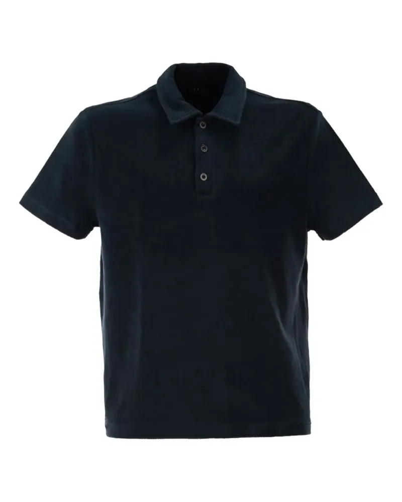 A.P.C. Julian Poloshirt aus Frottee - Blau Blau