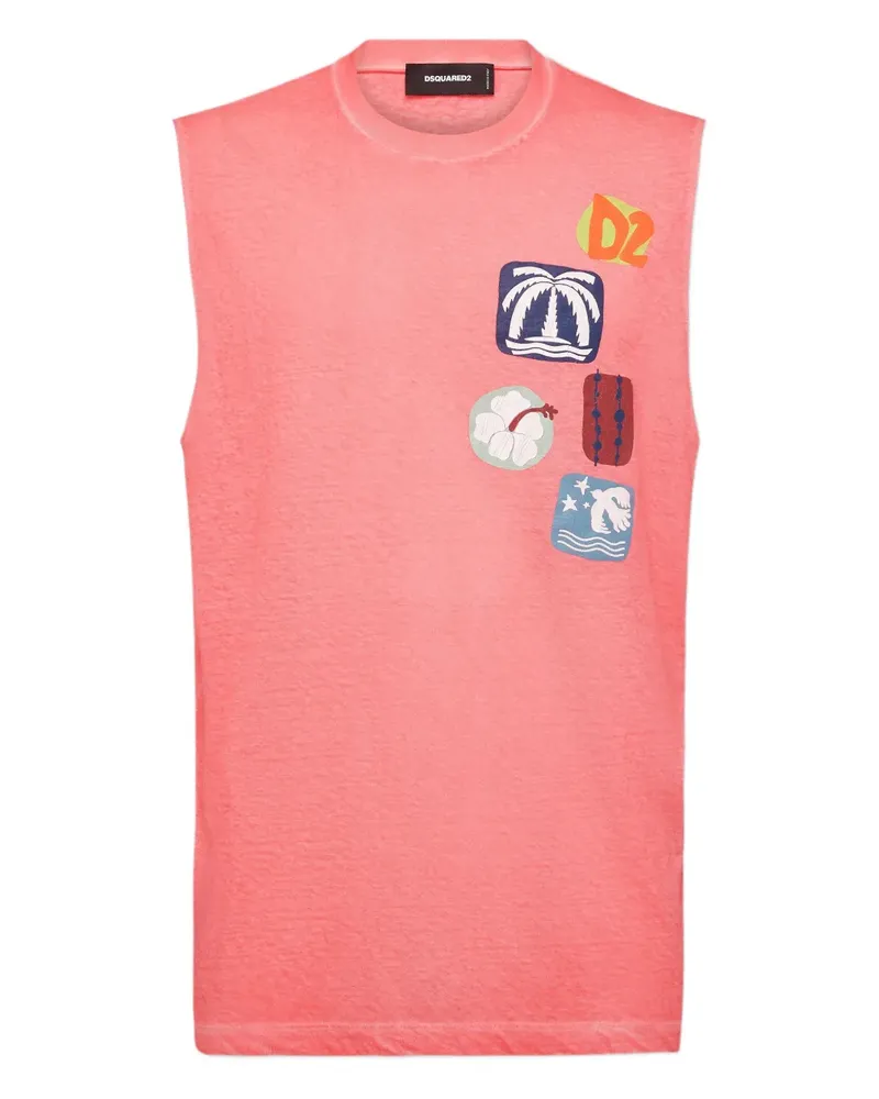 Dsquared2 Summer Lovers T-Shirt - Rot Rot