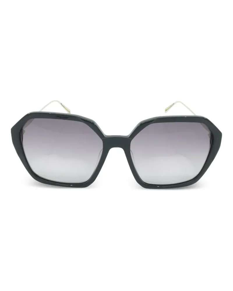 MCM Sonnenbrille mit geometrischem Gestell - Schwarz Schwarz