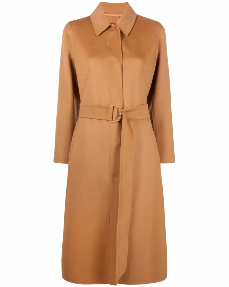 Max Mara Boario Mantel mit Gürtel - Braun Braun