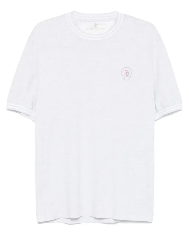 Brunello Cucinelli T-Shirt aus leichtem Jersey - Grau Grau