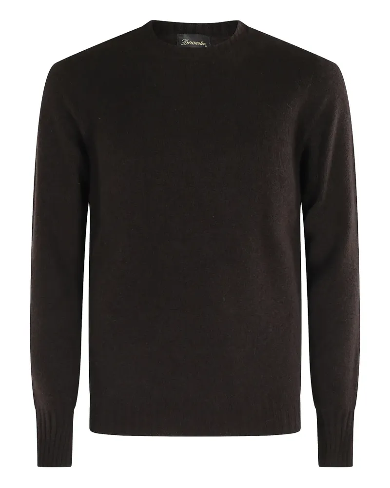 Drumohr  Kaschmirpullover mit Rundhalsausschnitt - Braun Braun