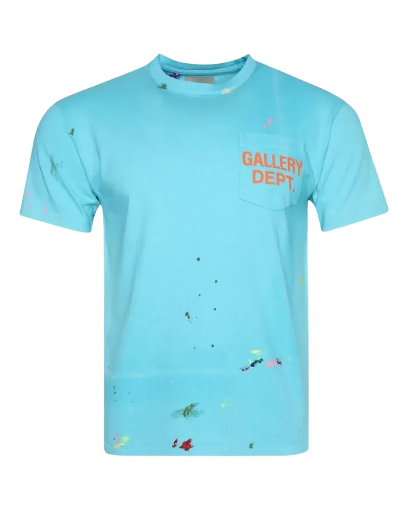 GALLERY DEPT. T-Shirt mit Farbklecks-Detail - Blau Blau