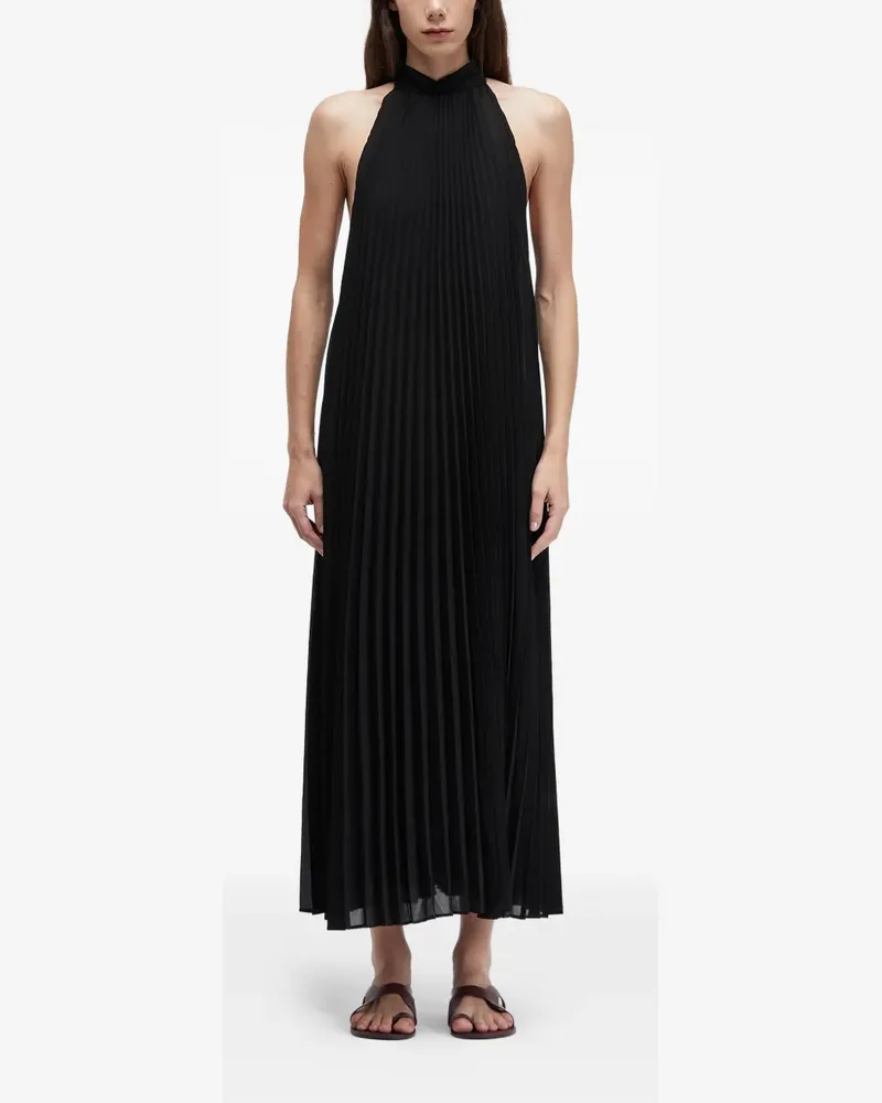 Osklen Midikleid mit Falten - Schwarz Schwarz