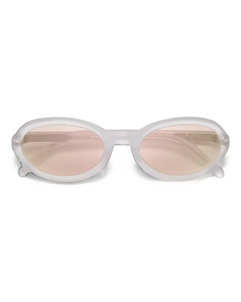 RETROSUPERFUTURE Ovale Cherry Frozen Sonnenbrille - Weiß Weiß