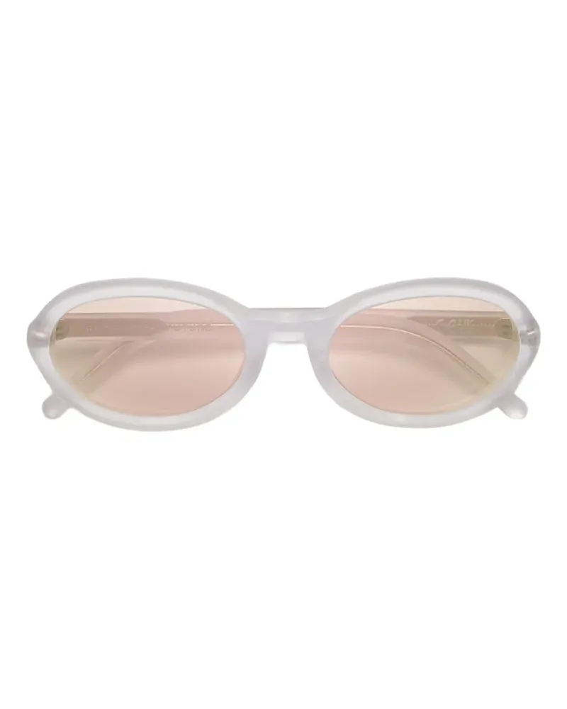 RETROSUPERFUTURE Ovale Cherry Frozen Sonnenbrille - Weiß Weiß