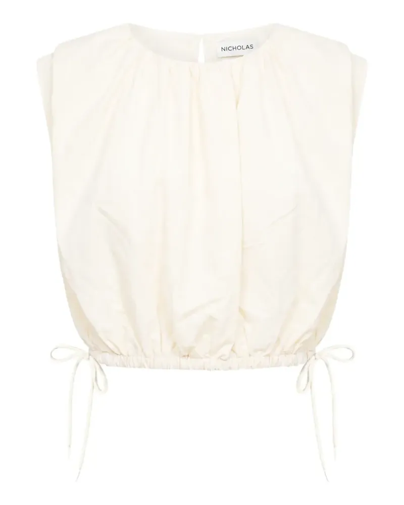 NICHOLAS Aila sleeveless crop top - Nude Nude