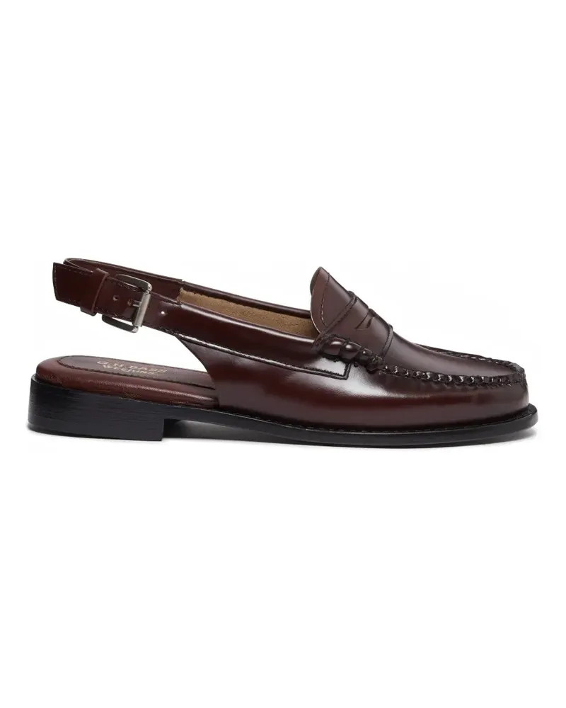G.H. Bass & Co. Penny Slingback-Loafer mit Schnallenriemen - Rot Rot