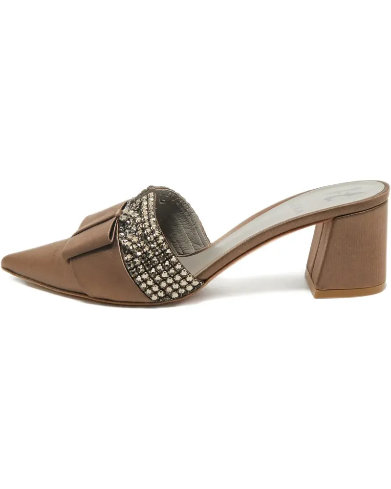 Gina 38 Chachki crystal embellished mules (5.5 cm) - Braun Braun