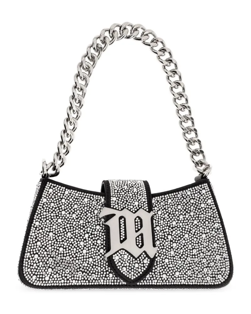 MISBHV Mini Crystal Schultertasche - Schwarz Schwarz