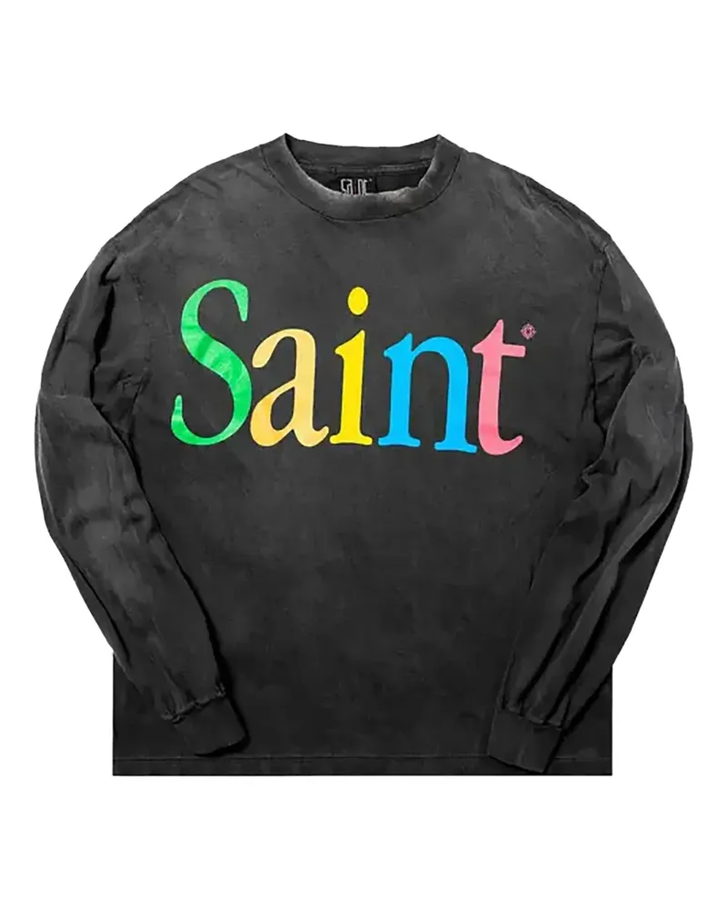 SAINT MXXXXXX Klassisches Langarmshirt - Schwarz Schwarz