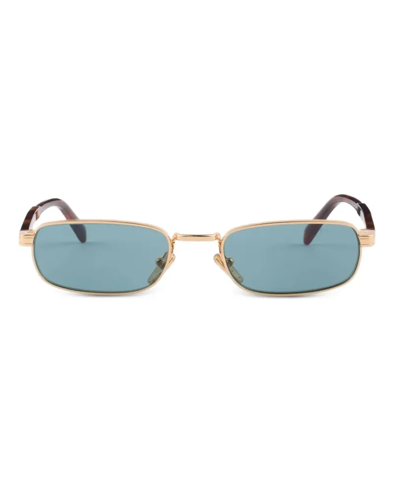 Prada Sonnenbrille mit eckigem Gestell - Gold Gold