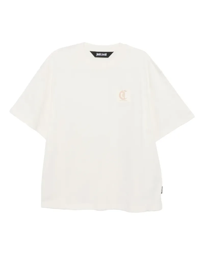 Just Cavalli T-Shirt mit Patch - Nude Nude