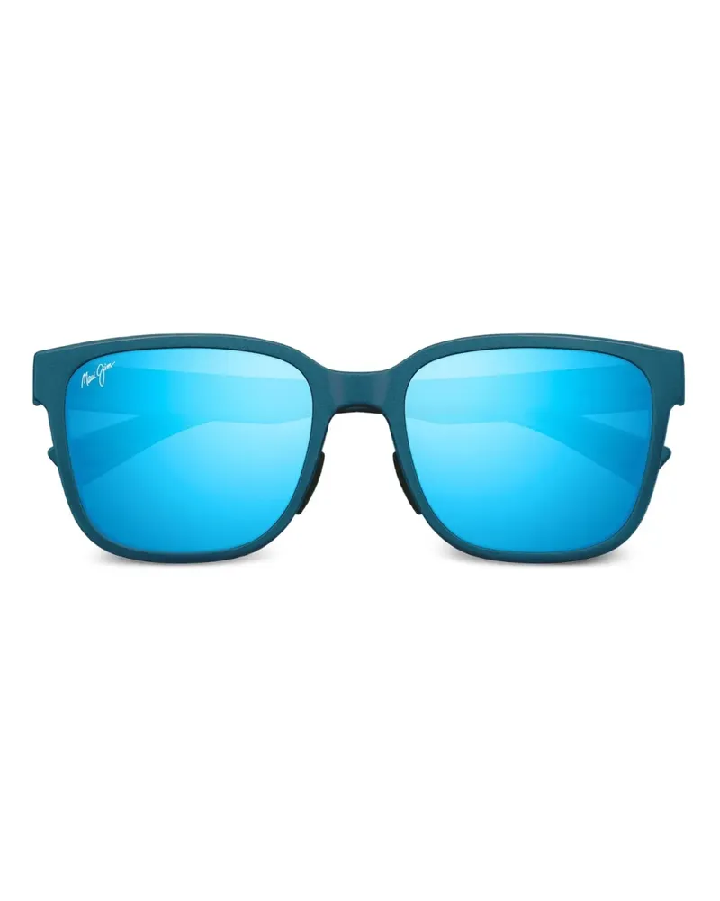 Maui Jim Sonnenbrille mit eckigem Gestell - Blau Blau